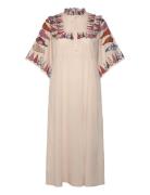 Lollys Laundry Peytonll Midi Dress 3/4 Beige