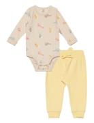 Lindex Set Body Jogger Patch At Back Multi/patterned