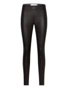 Selected Femme Slfsylvia Mw Stretch Leather Leggin Noos Svart