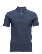 Polo Ralph Lauren Slim Fit Mesh Polo Shirt Blå