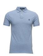 Polo Ralph Lauren Slim Fit Mesh Polo Shirt Blå