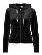 Gina Tricot Cecilia Velour Hoodie Svart