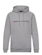 Denim Project Logo Hoodie Grå