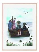 That's Mine Poster Raft Fishing 30X40 Multi/patterned