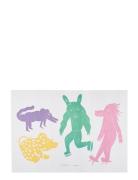 Four Creatures - Multi - 50X70 Home Kids Decor Posters & Frames Poster...