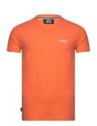 Superdry Essential Logo Emb Vee Tee Orange