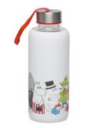 Moomin Bottle With Silic Sleeve Home Meal Time White Martinex