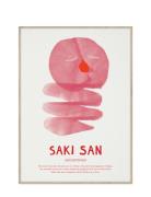 Saki San, 50X70 Home Kids Decor Posters & Frames Posters Pink MADO