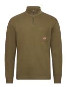 Armor Lux Zip Up Sweatshirt Khaki Green