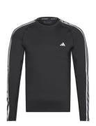 Adidas Performance Techfit 3-Stripes Training Long-Sleeve Top Svart