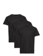 Jack & J S Jjeorganic Basic Tee Ss 3Pk Mp Jnr Svart