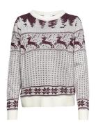 Vila Vicomet L/S Christmas Knit Top/Ka Vit