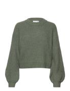 Vila Vifelo L/S Cropped Knit Top/Su - Noos Grön