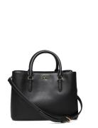 Lauren Ralph Lauren Leather Small Marcy Satchel Svart