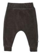 Smallstuff Pants Velour, Dark Mole Svart