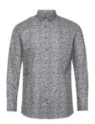 Selected Homme Slhslim-Ethan Shirt Ls Aop Noos Marinblå