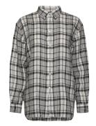 Polo Ralph Lauren Relaxed Fit Plaid Linen Shirt Svart