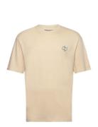 Denim Project Dptennis Print T-Shirt Beige