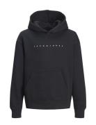 Jack & J S Jjestar Jj Sweat Hood Noos Jnr Svart