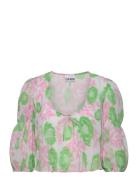 Ganni Pleated Georgette Multi/patterned