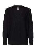 Culture Cuannemarie V-Neck Pullover Svart