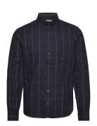 Casual Friday Cfanton Ls Bd Checked Shirt Marinblå