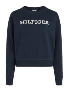 Tommy Hilfiger Reg Monotype Emb Sweatshirt Marinblå