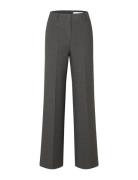 Selected Femme Slfrita Mw Wide Pant Dgm N Noos Grå