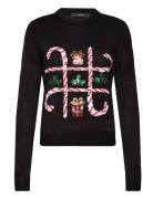 Vero Moda Vmxmasgame Ls O-Neck Pullover Xmas Svart