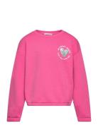 Tom Tailor Sequin Artwork Sweatshirt Rosa