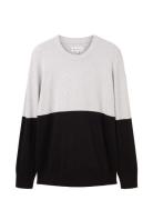 Tom Tailor Relaxed Color Block Knit Grå