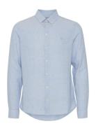 Casual Friday Cfanton 0053 Bd Ls Linen Mix Shirt Blå