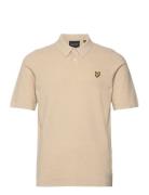 Lyle & Scott Textured Knitted Polo Kräm