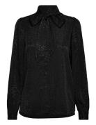 Selected Femme Slfceleste Ls Tie Shirt B Svart