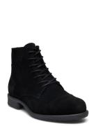 Bianco Biadanelle Lace Up Boot Suede Svart