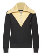 GANT Reg Half Zip Color Block Sweat Svart