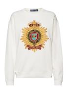 Polo Ralph Lauren Embroidered-Crest Fleece Sweatshirt Vit