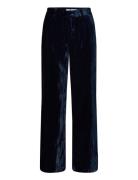 ONLY Onlberry-Irie Hw Velvet Wide Pant Tlr Marinblå