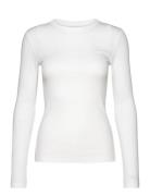 Calvin Klein Cotton Rib Ls T-Shirt Vit