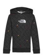 The North Face B Drew Peak Light P/O Hoodie Print Svart