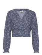 LEVI´S Women Tamara Ls Blouse Mara Floral V Blå