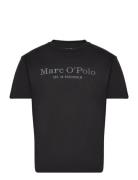 Marc O'Polo T-Shirts Short Sleeve Svart