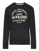 Jack & J S Jjminds Sweat Crew Neck Jnr Svart