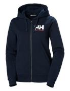 Helly Hansen W Hh Logo Full Zip Hoodie 2.0 Marinblå