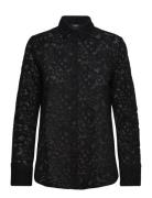 Lindex Shirt Tora Lace Svart