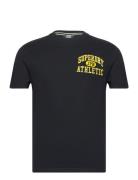 Superdry Emb Superstate Ath Logo Tee Svart