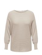 ONLY Carmakoma Carnew Adaline L/S Pullover Knt Noos Beige
