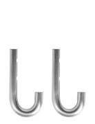 Pieni Hook - Pack Of 2 Home Storage Hooks & Knobs Hooks Silver OYOY Li...