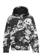 Lindex Sweatshirt Hoodie Graphic Expr Svart