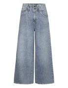 Lee Jeans Pleated Straight Leg Blå